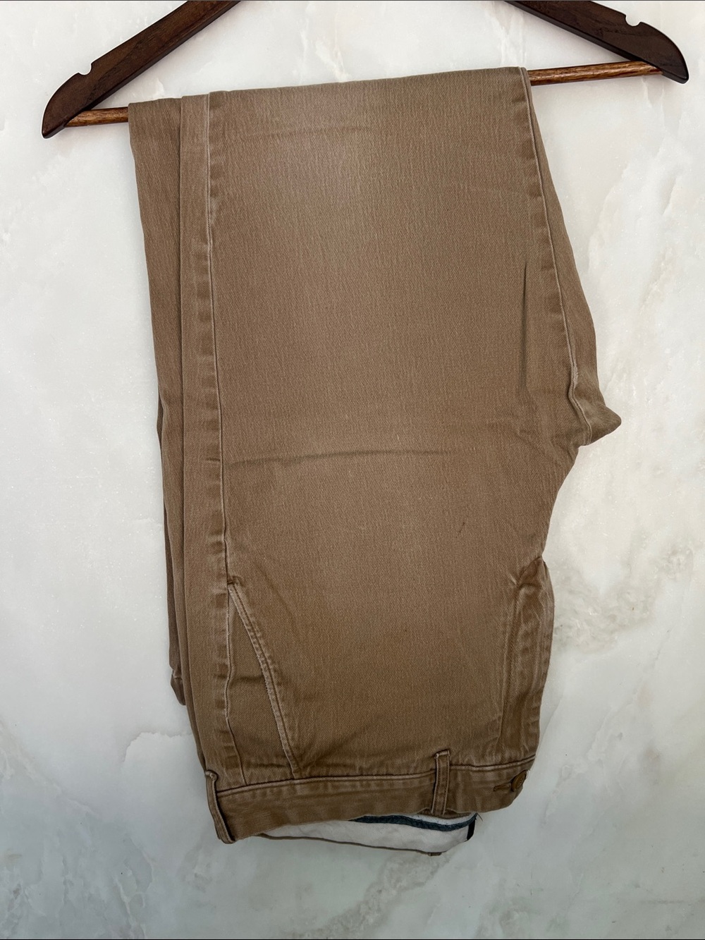 J. Crew Slim Straight Jeans in Khaki Brown